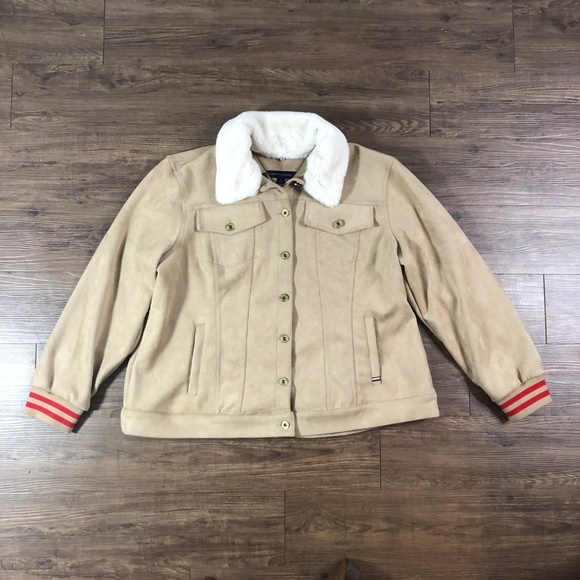 tommy hilfiger jacket fur collar
